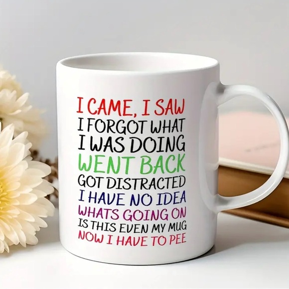 SARCASTIC COFFEE MUG “I CAME I SAW…” DOUBLE SIDED DISHWASHER/MICROWAVE SAFE - Picture 9 of 12